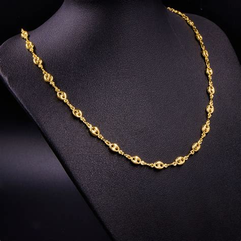 cadena de oro gucci 18k|collares gucci precio.